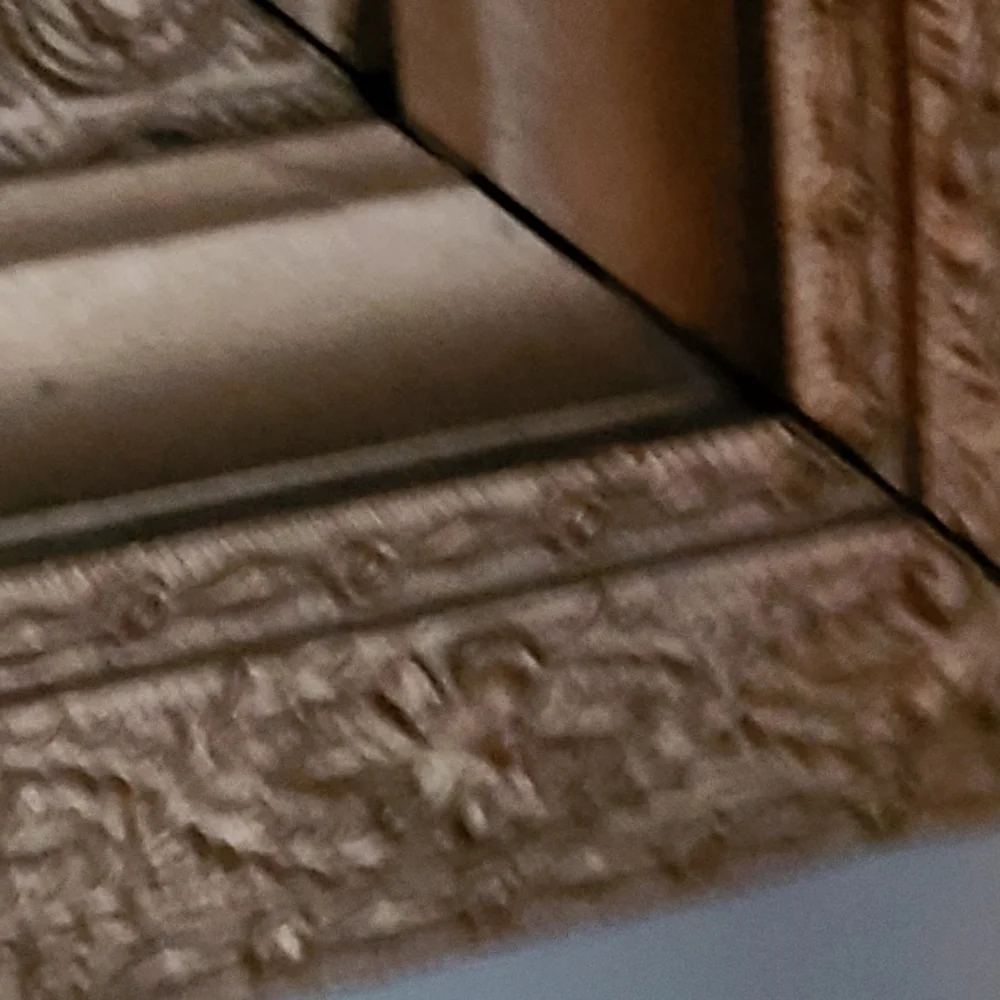 Swedish 19th Century Hand Carved Painted Wood Mirror